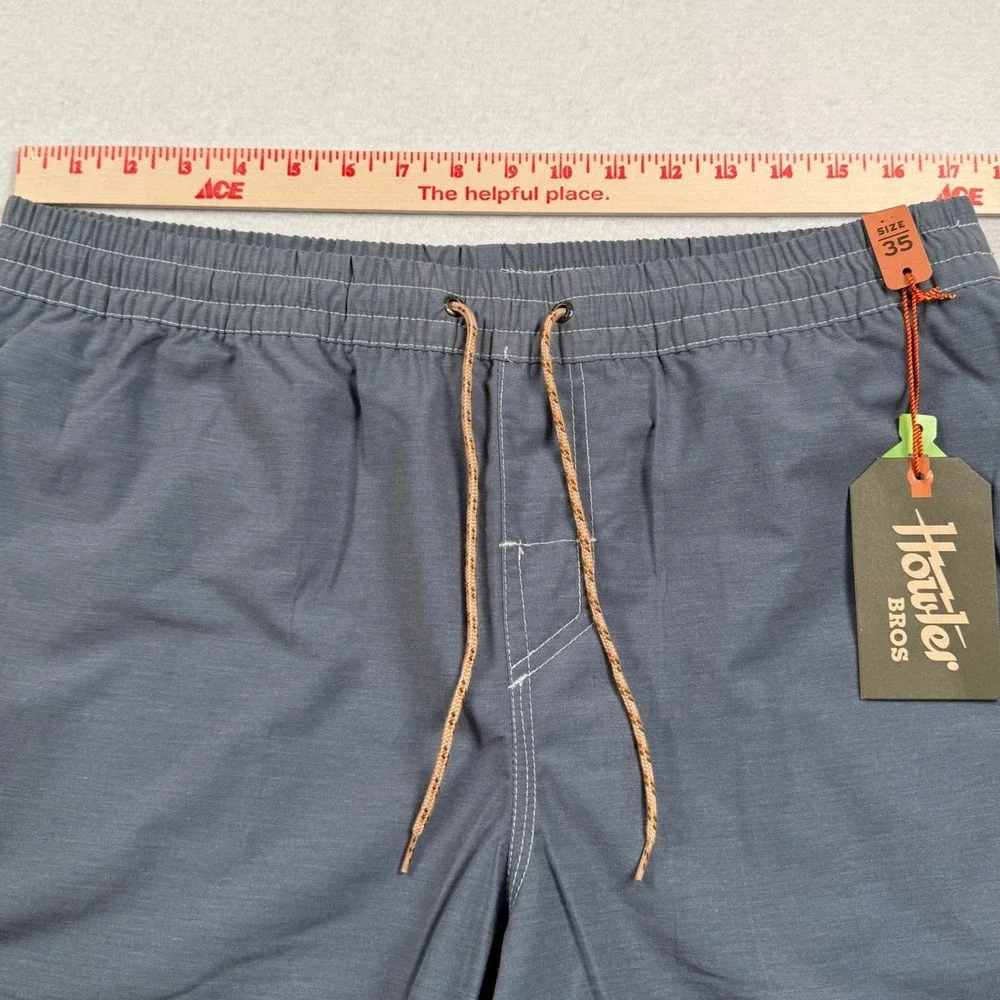 Howler Brothers Deep Set Boardshorts Mens 35 Blue Reflection Stretch Swim New